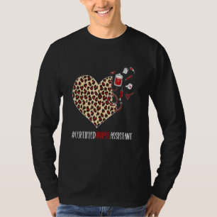 Certified Nurse Assistant Graduation Cute Heart Le T-Shirt