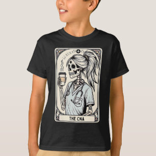 Certified Nurse Istant Tarot Card Skeleton Cna Hal T-Shirt