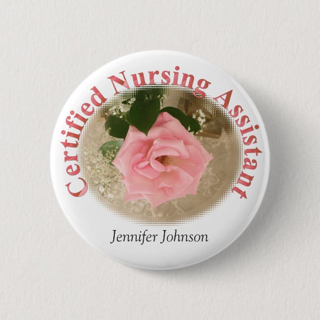 Certified Nursing Assistant Button (Front)