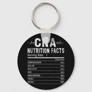 Certified Nursing Assistant Nutrition Facts Nurse Key Ring