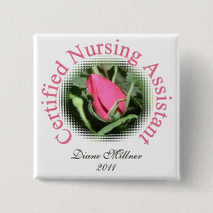 Certified Nursing Assistant Personalised Button