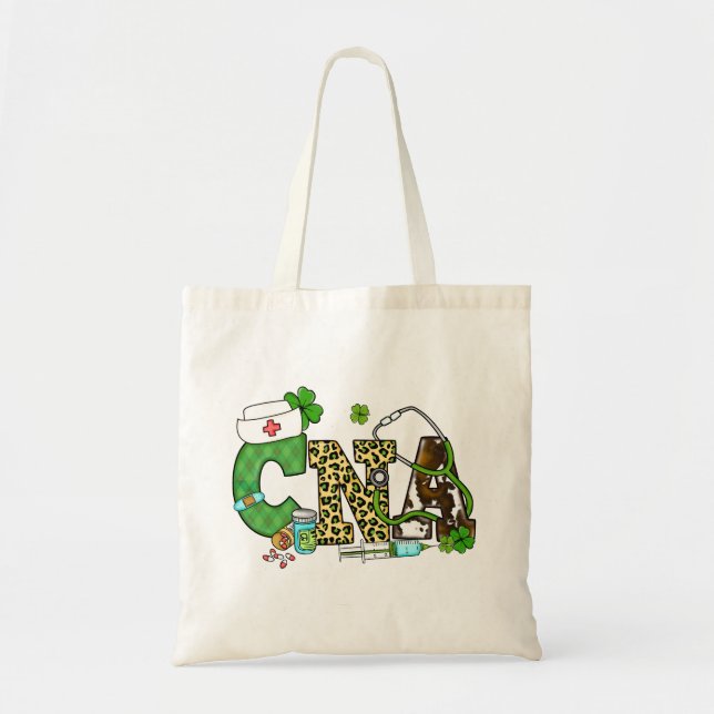 Certified Nursing Assistant St. Patrick's Tote Bag (Front)