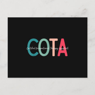 Certified Occupational Therapy Assistant for OT Mo Announcement Postcard
