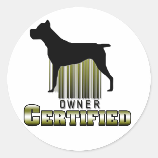 Certified Owner Sticker (Front)