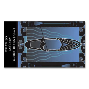 Certified Paddle Fit Instructor Magnetic Business Card