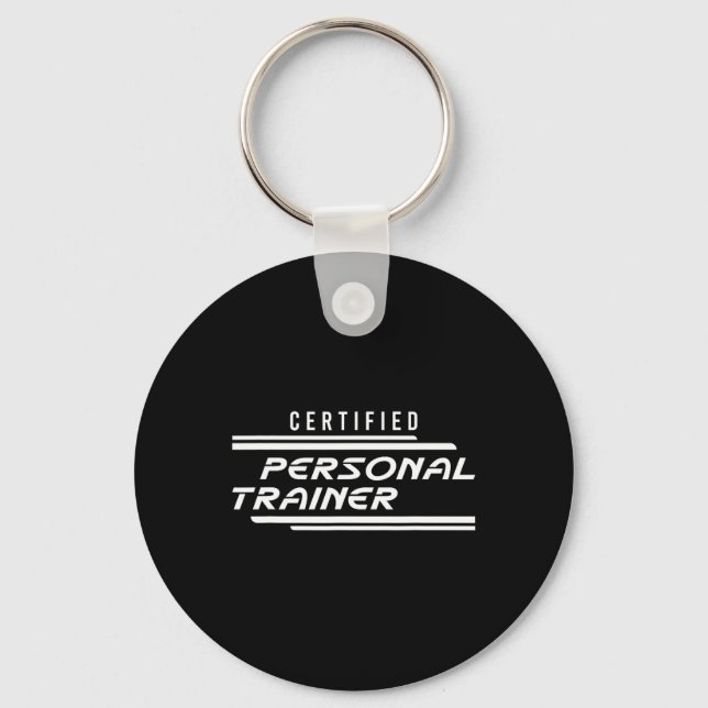 Certified Personal Trainer Fitness Instructor Gym  Key Ring (Front)