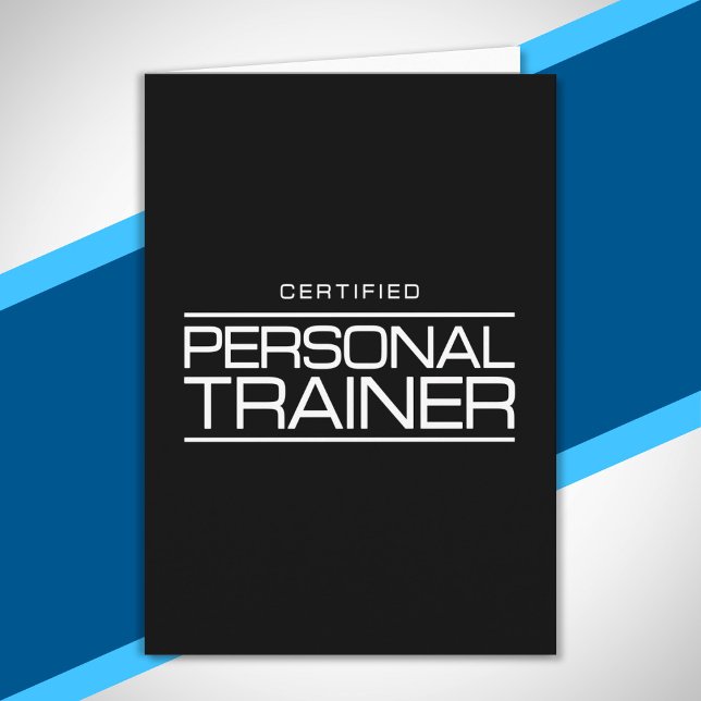 Certified Personal Trainer Health Fitness Coach Card (Creator Uploaded)