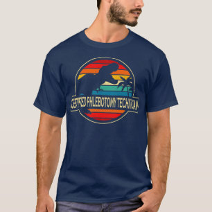 Certified Phlebotomy Technician Dinosaur T-Shirt