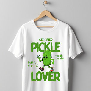 Certified Pickle Lover Cute Funny Dill Pickle T-Shirt
