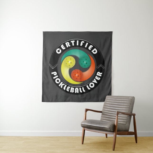 Certified Pickleball Lover 1 Tapestry (In Situ)