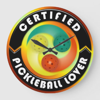 Certified Pickleball Lover 1 Wall Clocks