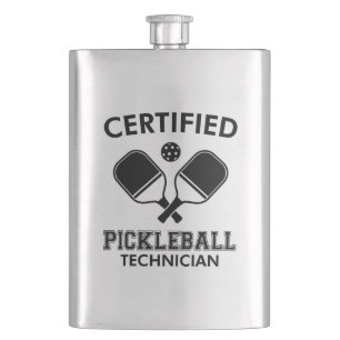 Certified Pickleball Technician Hip Flask