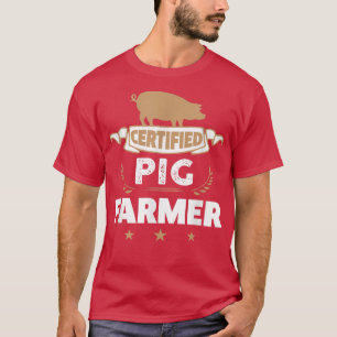 Certified Pig Farmer Png T-Shirt