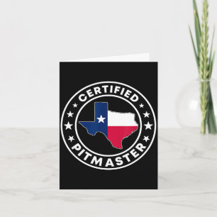 Certified pitmaster texan bbq grilling texas card