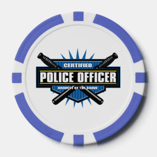 Certified Police Officer Poker Chips