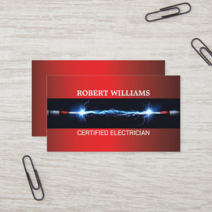 Certified Professional Electrician Visiting Card 