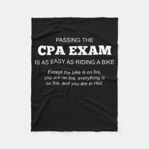 Certified Public Accountant CPA Exam Gift Fleece Blanket