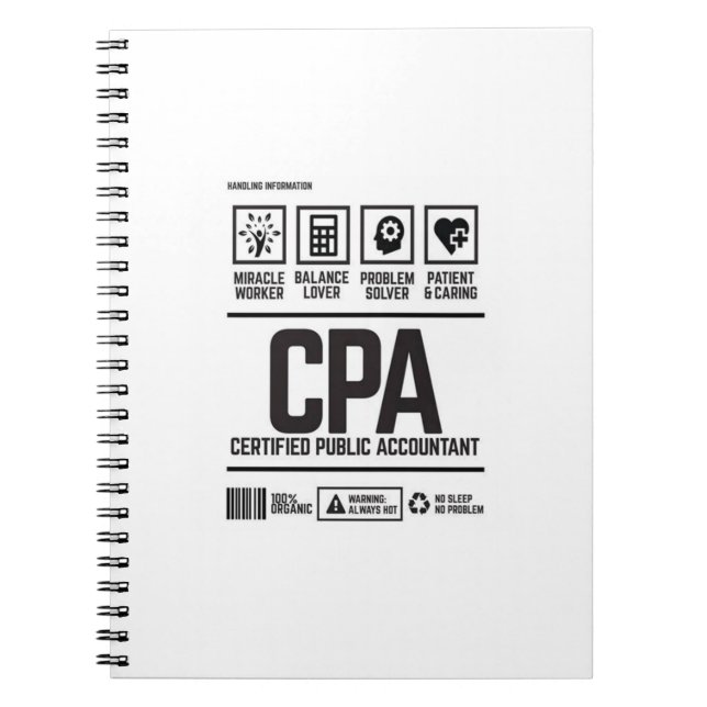 certified public accountant-CPA Notebook (Front)
