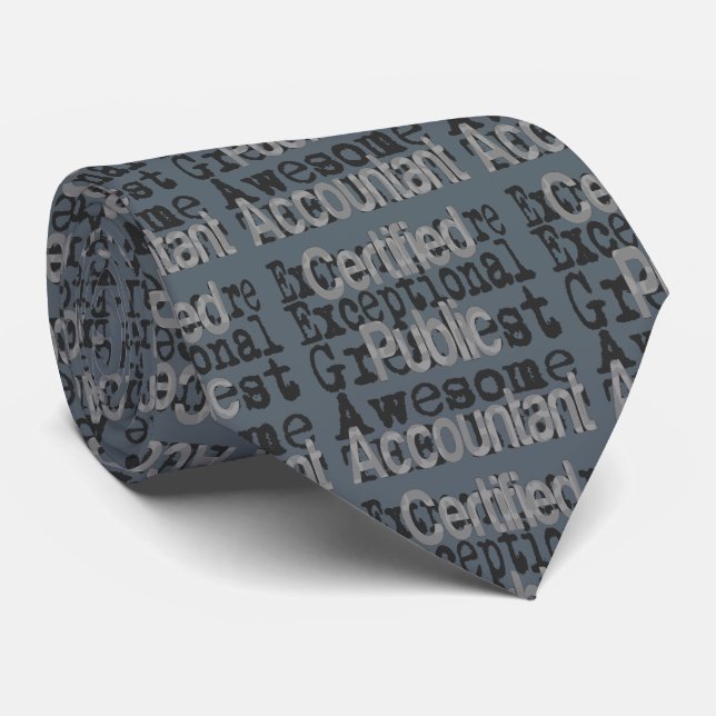 Certified Public Accountant Extraordinaire Tie (Rolled)