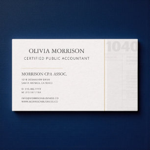 Certified Public Accountant Professional Business Card