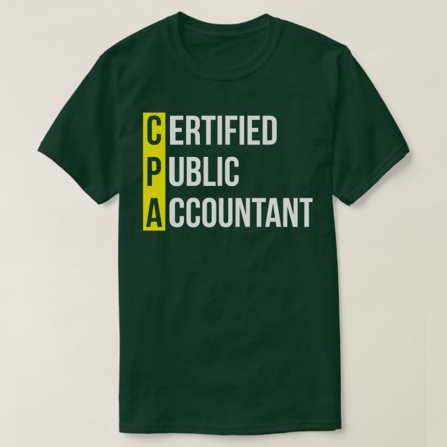 Certified Public Accountant T-Shirt (Design Front)