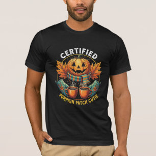 Certified Pumpkin Patch Cutie Cozy Fall Halloween T-Shirt