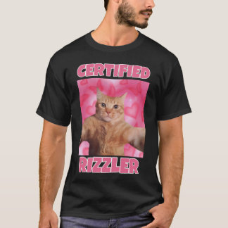 Certified RIZZLER cat meme T-Shirt