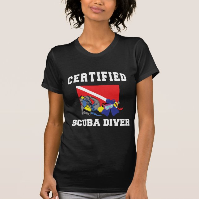 Certified SCUBA Diver Dark T-Shirt (Front)