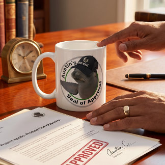 Certified Seal of Approval | Deadpan Seal Custom Coffee Mug