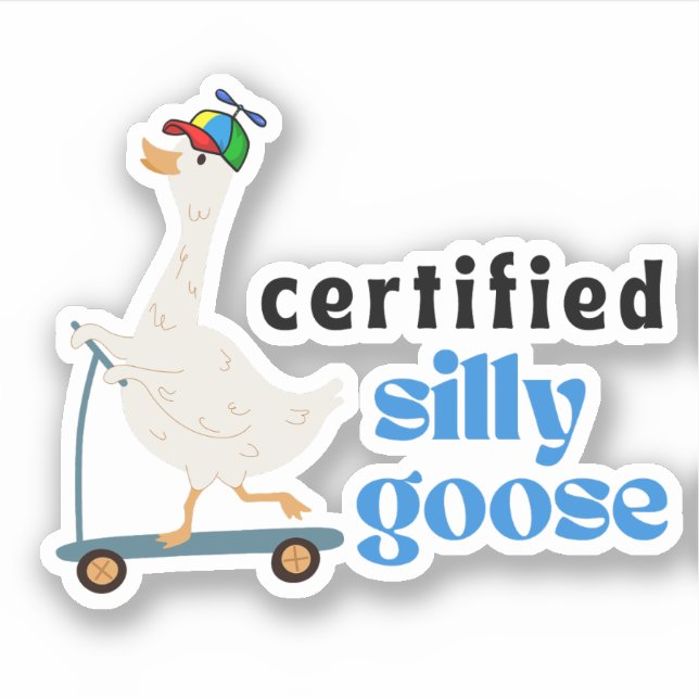 Certified Silly Goose - Funny Cute Propeller Hat (Front)