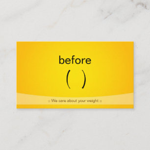 Certified Slim Fitness Weight Loss Fitness Trainer Business Card