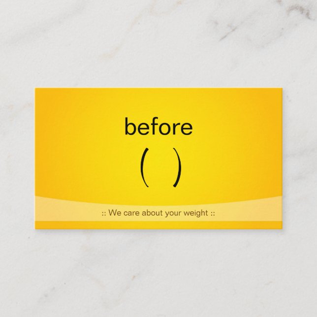 Certified Slim Fitness Weight Loss Fitness Trainer Business Card (Front)