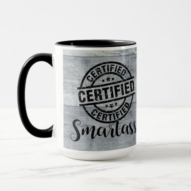 Certified Smartass 2 Mug (Left)