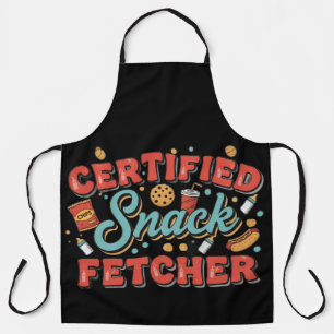 Certified Snack Fetcher Funny Parenting Humour Apr Apron