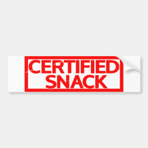 Certified Snack Stamp Bumper Sticker