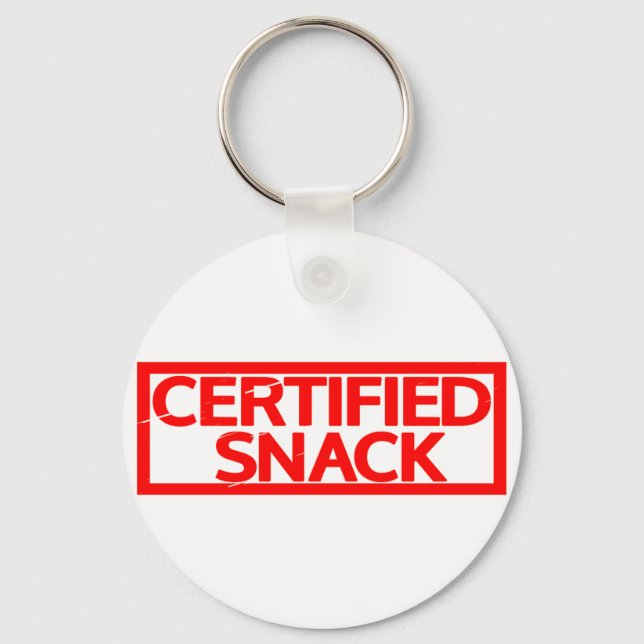 Certified Snack Stamp Key Ring (Front)