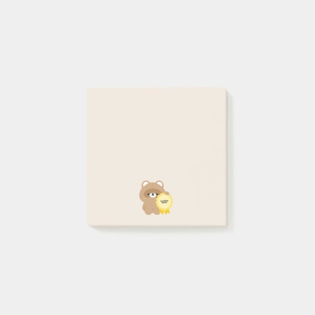 Certified Softie Beaver Post-it Notes (Front)