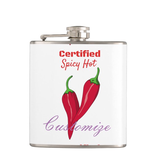 Certified Spicy Hot Thunder_Cove Hip Flask (Front)