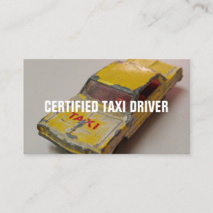 CERTIFIED TAXI DRIVER BUSINESS CARD
