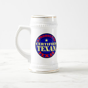 CERTIFIED TEXAN BEER STEIN
