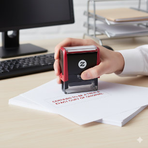 CERTIFIED TO BE A TRUE & EXACT COPY OF ORIGINAL SELF-INKING STAMP