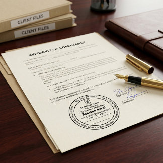 Certified true copy notary public law round black self-inking stamp
