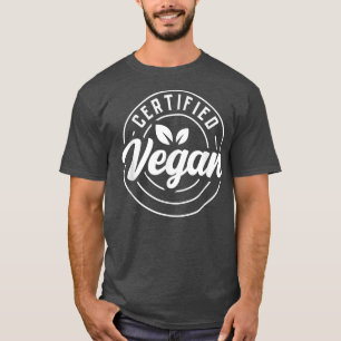 Certified Vegan Powered By Veggies Funny Vegetaria T-Shirt