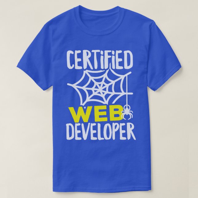 Certified Web Developer T-Shirt (Design Front)