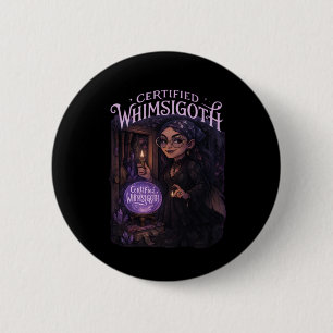 Certified Whimsigoth Witch Broom Closet Classic 6 Cm Round Badge