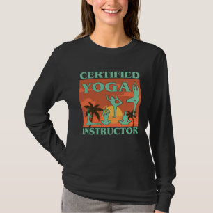 Certified Yoga Instructor  Meditation Retro Namast T-Shirt