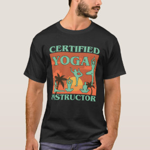 Certified Yoga Instructor Meditation Retro Namast T-Shirt