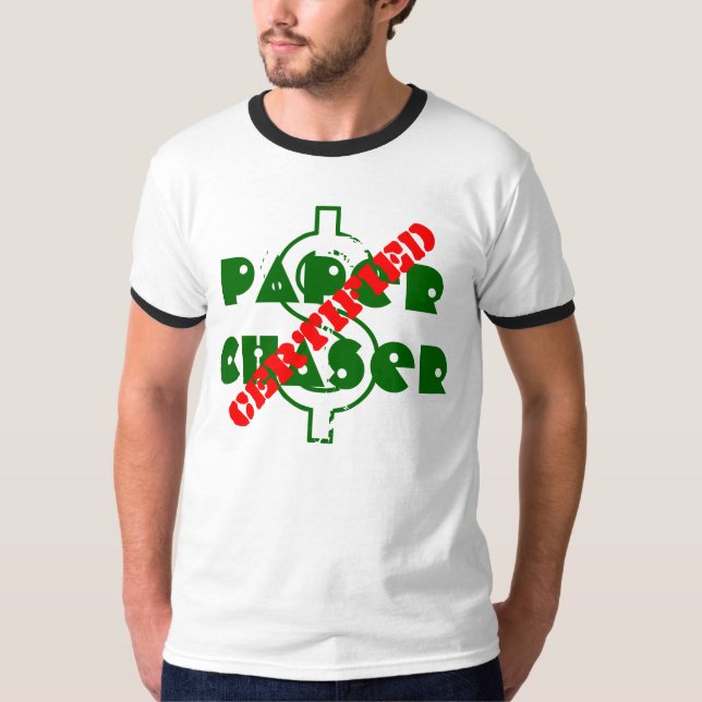 CertifiedPaperChaser Tee by CertifiedPaperChasers (Front)