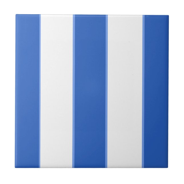 Cerulean and White  Tile (Front)