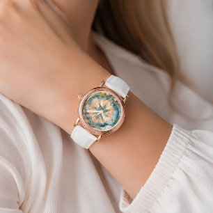 Cerulean Bloom Tapestry Watch